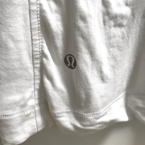 White Lululemon V-neck Tee - Picture 2 of 2